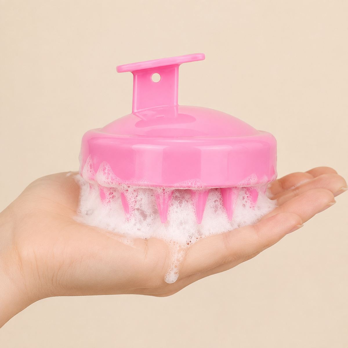 Brosse masseuse pour le cuir chevelu