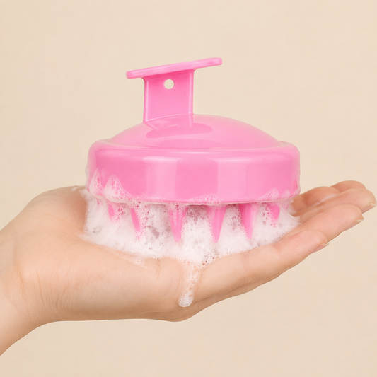 Brosse masseuse pour le cuir chevelu
